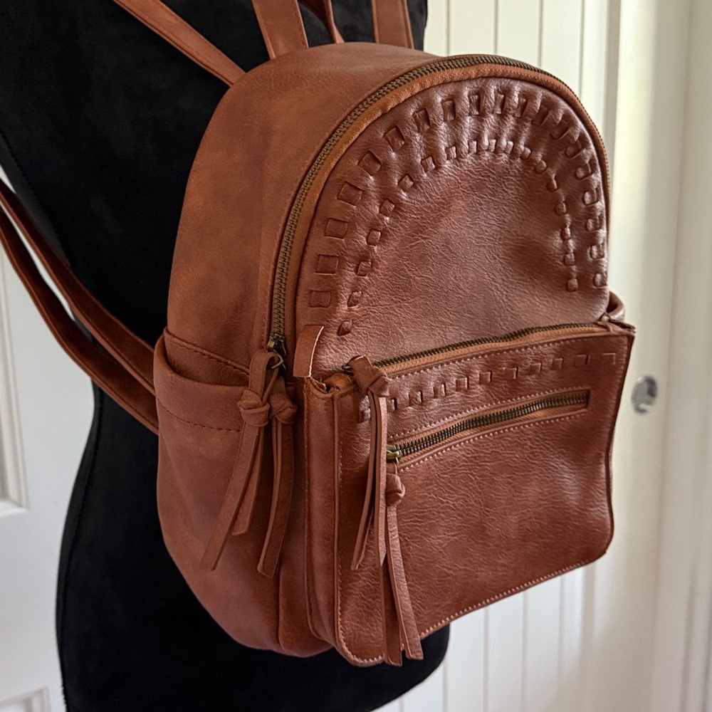 Under One Sky Brown Textured Bag - Picture 2 of 11